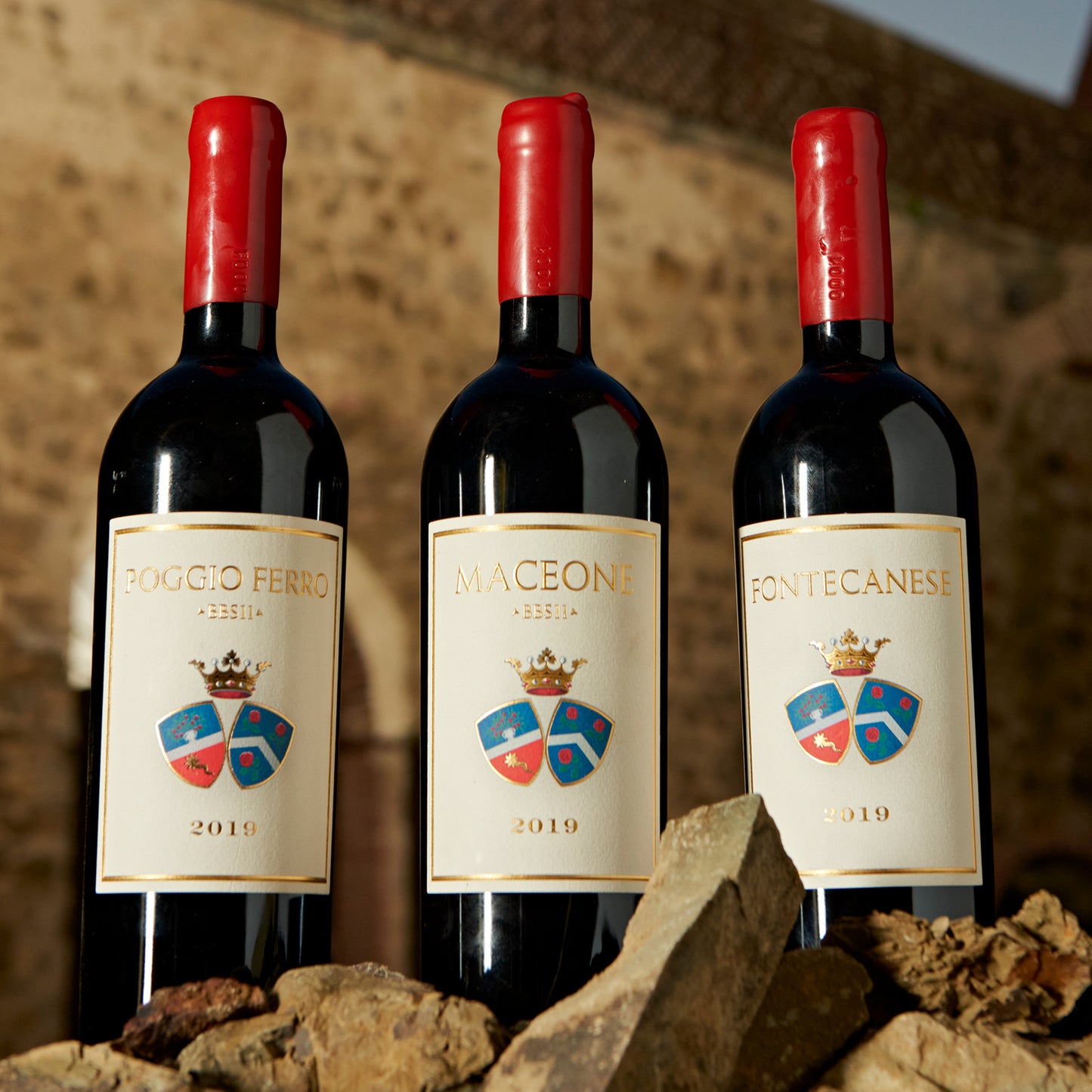 3 CRU Toscana Red 2019 vintage Set of 3 Bottles - Castello di Montepò 750ml x 3btl