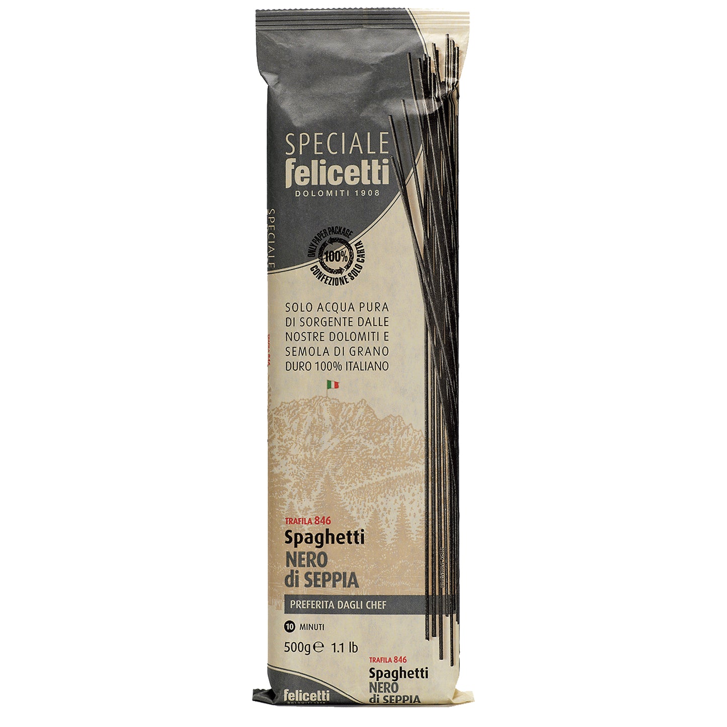 Spaghetti Nero di Seppia - Felicetti 500g x 12pc