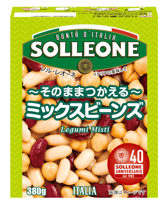 ソル・レオーネ ミックスビーンズ (テトラパック) 380g x 16個