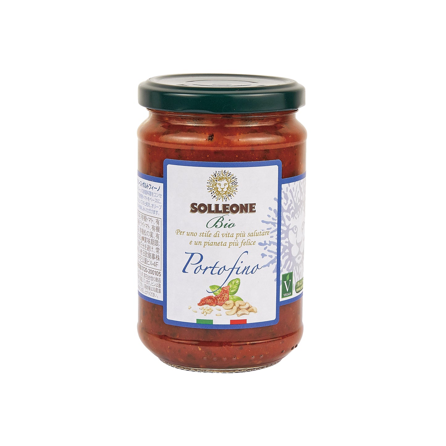 Premium Pasta Sauce "Portfino" Organic - Solleone Bio 290g x 6pc